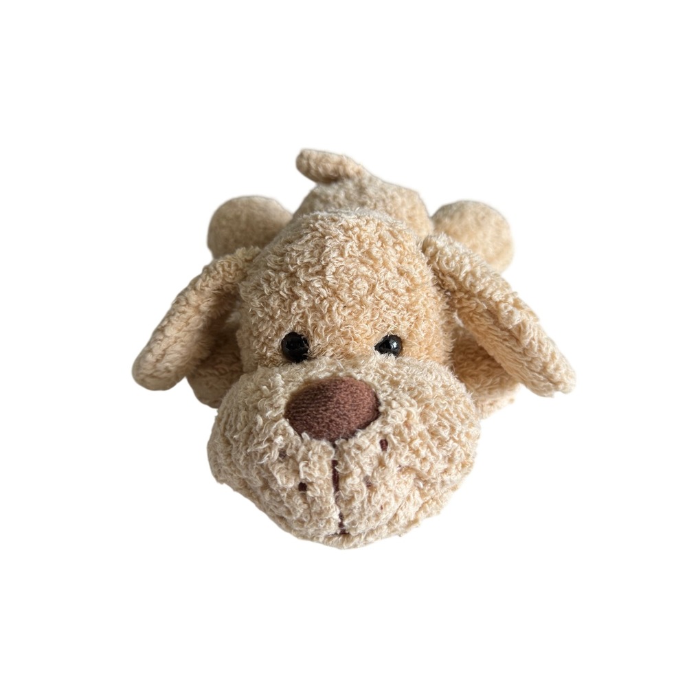 Spark Create Imagine Plush Dog Tan Sherpa Stuffed Animal Puppy Golden Lab Laying
